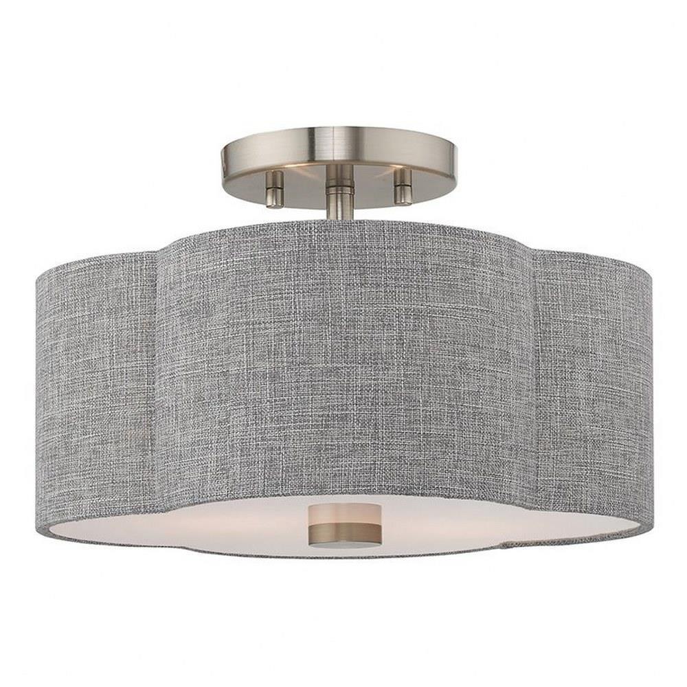 Bailey Street Home 218-BEL-2944894 Wren Leys - 2 Light Flush Mount in New Traditional Style - 13 Inches wide by 8.5 Inches high