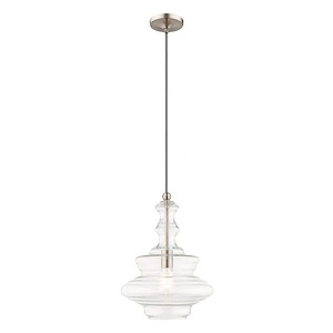 Borough Village - 1 Light Mini Pendant in Coastal Style - 12.25 Inches wide by 18.5 Inches high - 1268878