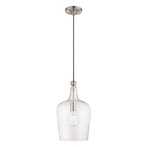 Borough Village - 1 Light Mini Pendant in Coastal Style - 9.25 Inches wide by 18.5 Inches high - 1268909
