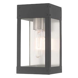 Butler Point - 1 Light Outdoor Wall Lantern In Transitional Style-9.75 Inches Tall and 5 Inches Wide