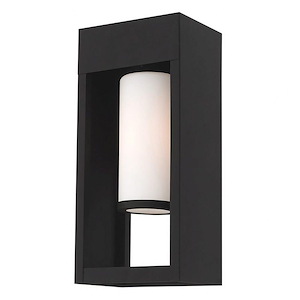 Perth Cross - 1 Light Outdoor Wall Lantern in Contemporary Style - 6.25 Inches wide by 13.63 Inches high - 1122141
