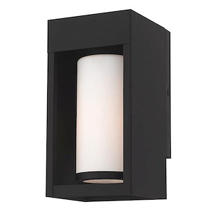 Perth Cross - 1 Light Outdoor Wall Lantern in Contemporary Style - 4.88 Inches wide by 9.25 Inches high - 1122145