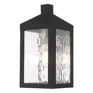 Rothwell Bridge - 1 Light Outdoor Wall Lantern in Mid Century Modern Style - 5 Inches wide by 10.5 Inches high - 1269059