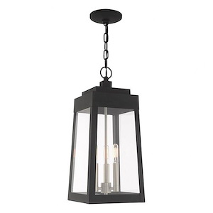 Stevenson Parade - 3 Light Outdoor Pendant Lantern in Mid Century Modern Style - 8.25 Inches wide by 19.75 Inches high - 1122242