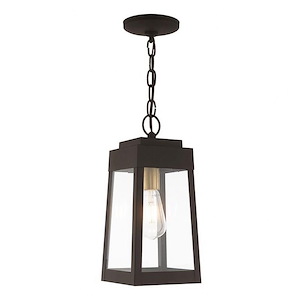 Stevenson Parade - 1 Light Outdoor Pendant Lantern in Mid Century Modern Style - 6.25 Inches wide by 14.5 Inches high - 1122248