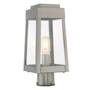 Stevenson Parade - 1 Light Outdoor Post Top Lantern in Mid Century Modern Style - 6.25 Inches wide by 15.25 Inches high - 1122249