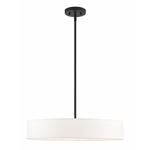 Edward Hollies - 4 Light Medium Drum Pendant In Timeless Style-12.75 Inches Tall and 22 Inches Wide - 1122306