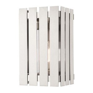 Gray Leys - 1 Light Outdoor Wall Lantern in Industrial Style - 6 Inches wide by 10 Inches high