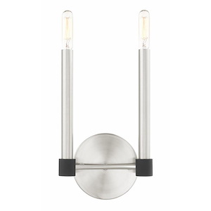 Rosebery Link - 2 Light Wall Sconce in Contemporary Style - 7 Inches wide by 11.25 Inches high - 1122381