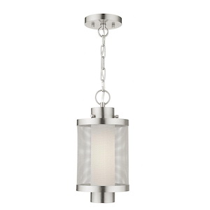 Dunsdale Drive - 1 Light Outdoor Pendant Lantern in Contemporary Style - 9 Inches wide by 17.5 Inches high