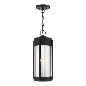 Cowslip Newydd - 2 Light Outdoor Pendant Lantern in Contemporary Style - 7.5 Inches wide by 18 Inches high - 1122431