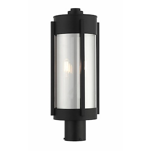 Cowslip Newydd - 2 Light Outdoor Post Top Lantern in Contemporary Style - 7.5 Inches wide by 18.75 Inches high - 1122432