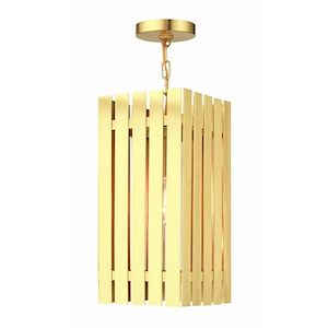 Gray Leys - 1 Light Outdoor Pendant Lantern in Industrial Style - 8 Inches wide by 18 Inches high