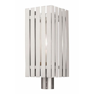 Gray Leys - 1 Light Outdoor Post Top Lantern in Industrial Style - 8 Inches wide by 19.75 Inches high - 1122472