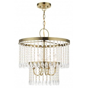 Alnwick Crescent - 4 Light Pendant in Glam Style - 18 Inches wide by 19.5 Inches high - 1122593