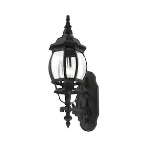 Front Close - 1 Light Outdoor Wall Lantern in Traditional Style - 7 Inches wide by 21 Inches high - 1120980