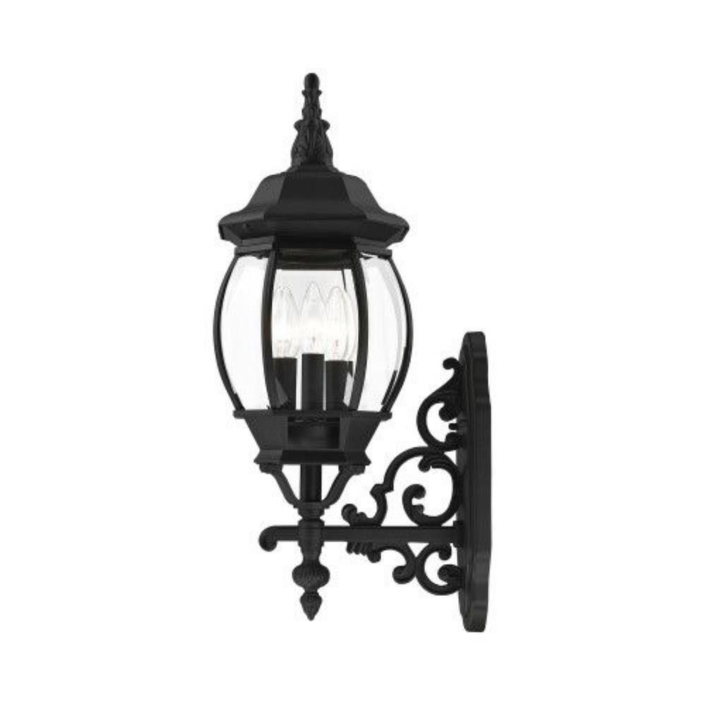 Bailey Street Home 218-BEL-190267 Front Close - 3 Light Outdoor Wall Lantern in Traditional Style - 8.25 Inches wide by 23 Inches high