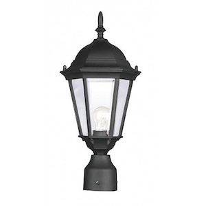 The Winsters - 1 Light Outdoor Post Top Lantern in Traditional Style - 8 Inches wide by 18 Inches high - 1269618