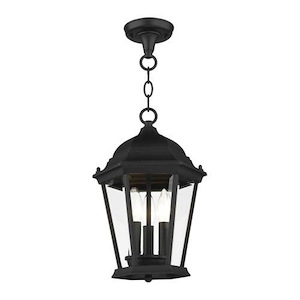 The Winsters - 3 Light Outdoor Pendant Lantern in Traditional Style - 9.5 Inches wide by 14 Inches high - 1269026