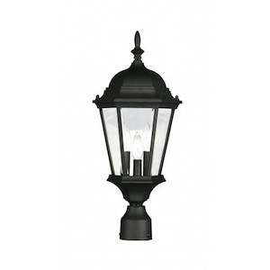 The Winsters - 3 Light Outdoor Post Top Lantern in Traditional Style - 9.5 Inches wide by 21 Inches high - 1269158