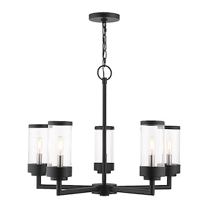 Ladywell Acres - 5 Light Outdoor Chandelier in Coastal Style - 26 Inches wide by 21.25 Inches high - 1269401