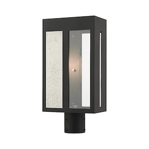 Livingstone Cross - 1 Light Outdoor Post Top Lantern in Coastal Style - 5.13 Inches wide by 17.25 Inches high - 1122639
