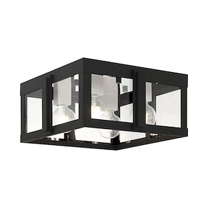 Fosse Wynd - 4 Light Outdoor Flush Mount in Art Deco Style - 15.5 Inches wide by 7.5 Inches high - 1122655