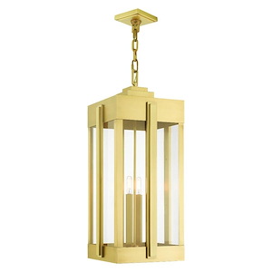 Fosse Wynd - 4 Light Outdoor Pendant Lantern in Art Deco Style - 12.63 Inches wide by 29.88 Inches high