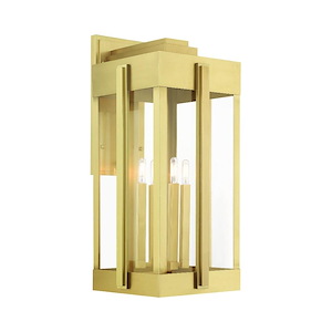Fosse Wynd - 4 Light Outdoor Wall Lantern in Art Deco Style - 12.63 Inches wide by 28.5 Inches high - 1122658