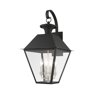 Lane Wood - 4 Light Outdoor Wall Lantern in Coastal Style - 15 Inches wide by 27.5 Inches high - 1268968