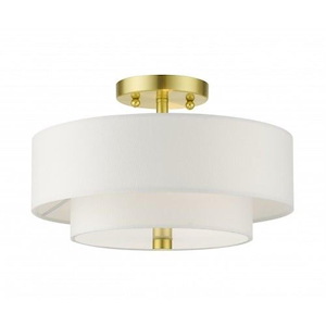 Pleasant Crescent - 2 Light Semi-Flush Mount in Modern Style - 11 Inches wide by 8.25 Inches high - 1269201