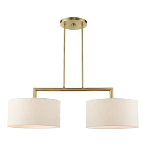 Modern Traditional Two Light Chandelier - 1122695