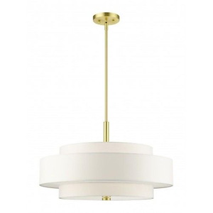 Pleasant Crescent - 5 Light Chandelier in Modern Style - 24 Inches wide by 17 Inches high - 1269231