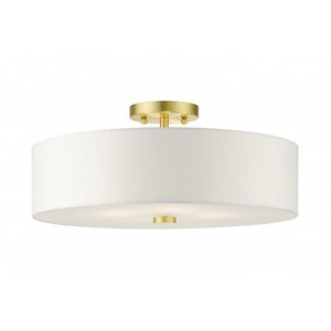 Pleasant Crescent - 4 Light Semi-Flush Mount in Modern Style - 18 Inches wide by 8.13 Inches high - 1269232