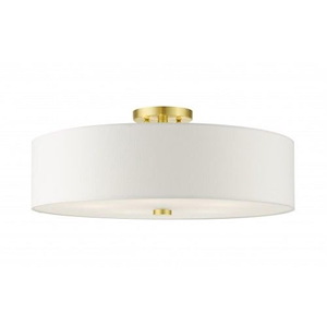 Pleasant Crescent - 5 Light Semi-Flush Mount in Modern Style - 22 Inches wide by 9 Inches high - 1269233