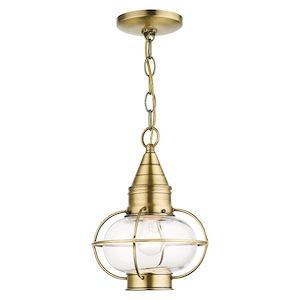 Oban Garden - 1 Light Outdoor Pendant Lantern in Bohemian Style - 8.75 Inches wide by 11.75 Inches high - 1122734