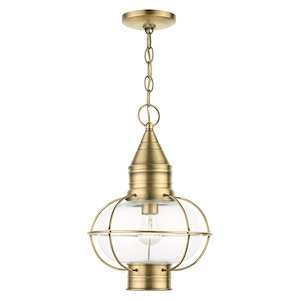 Oban Garden - 1 Light Outdoor Pendant Lantern in Bohemian Style - 12 Inches wide by 16.75 Inches high - 1121703
