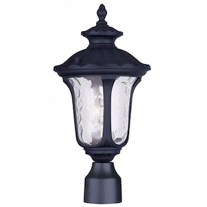 Foxglove Glebe - 1 Light Outdoor Post Top Lantern in  Style - 7.25 Inches wide by 15.5 Inches high