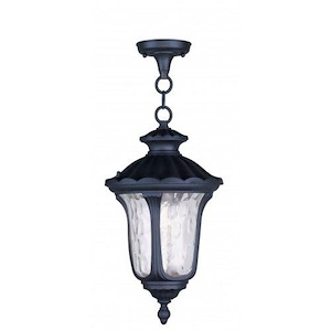 Foxglove Glebe - 1 Light Outdoor Pendant Lantern in Traditional Style - 9.5 Inches wide by 17.5 Inches high - 1269412