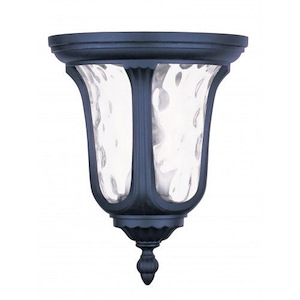 Foxglove Glebe - 2 Light Outdoor Flush Mount in Traditional Style - 11 Inches wide by 13.75 Inches high
