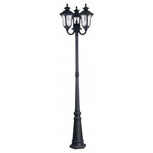 Foxglove Glebe - 3 Light Outdoor 3 Head Post in  Style - 23 Inches wide by 87 Inches high