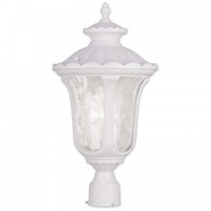 Foxglove Glebe - 3 Light Outdoor Post Top Lantern in Traditional Style - 11 Inches wide by 22 Inches high - 1122765