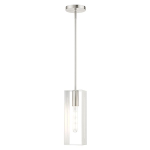 Pinfold Hills - 1 Light Pendant in Contemporary Style - 5.13 Inches wide by 16 Inches high - 1122790
