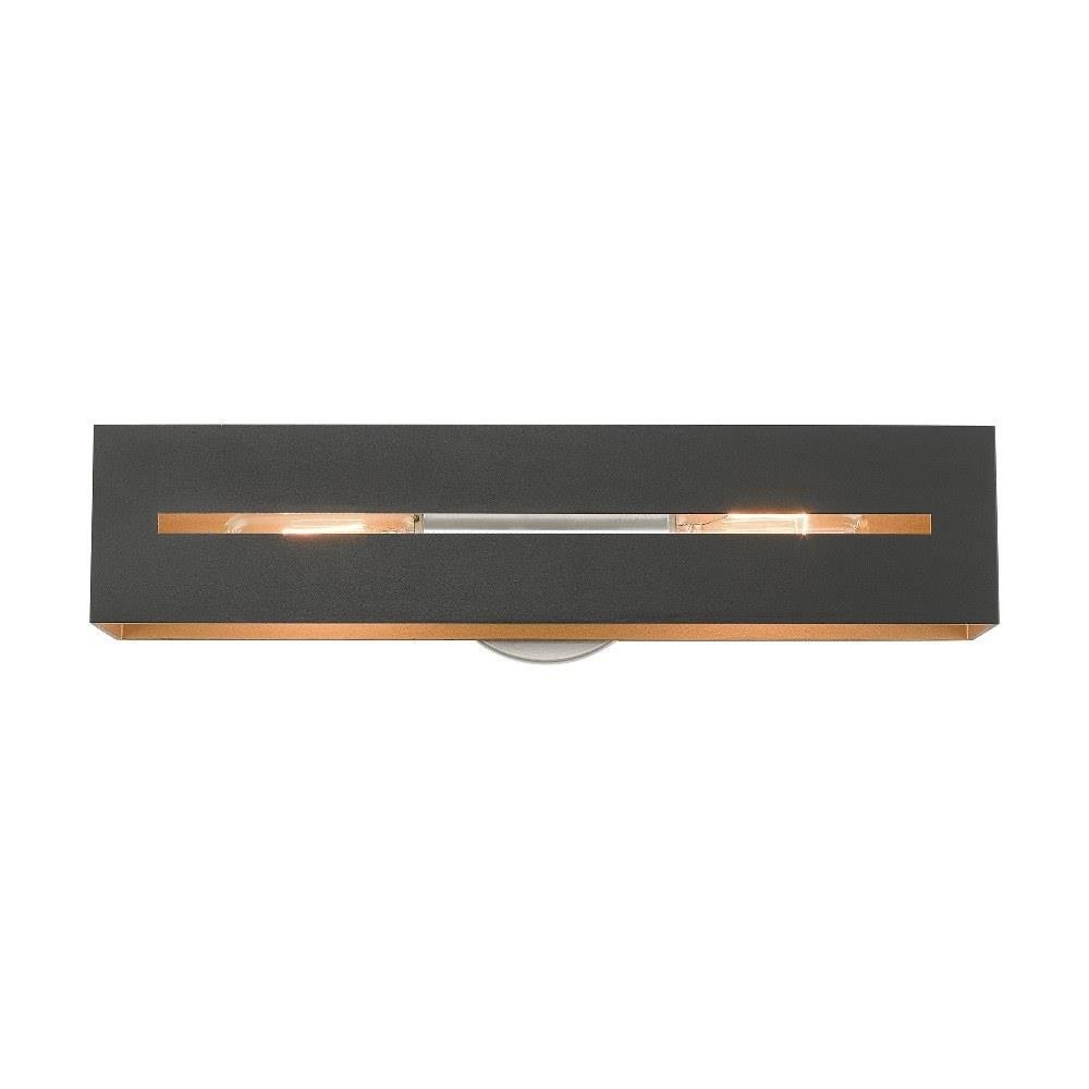 Bailey Street Home 218-BEL-1012255 Pinfold Hills - 2 Light ADA Bathroom Light in Contemporary Style - 18 Inches wide by 5 Inches high