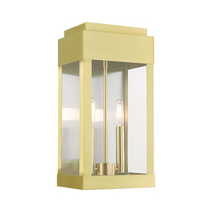 Beecroft Mews - 2 Light Outdoor Wall Lantern in Modern Style - 8 Inches wide by 16.25 Inches high