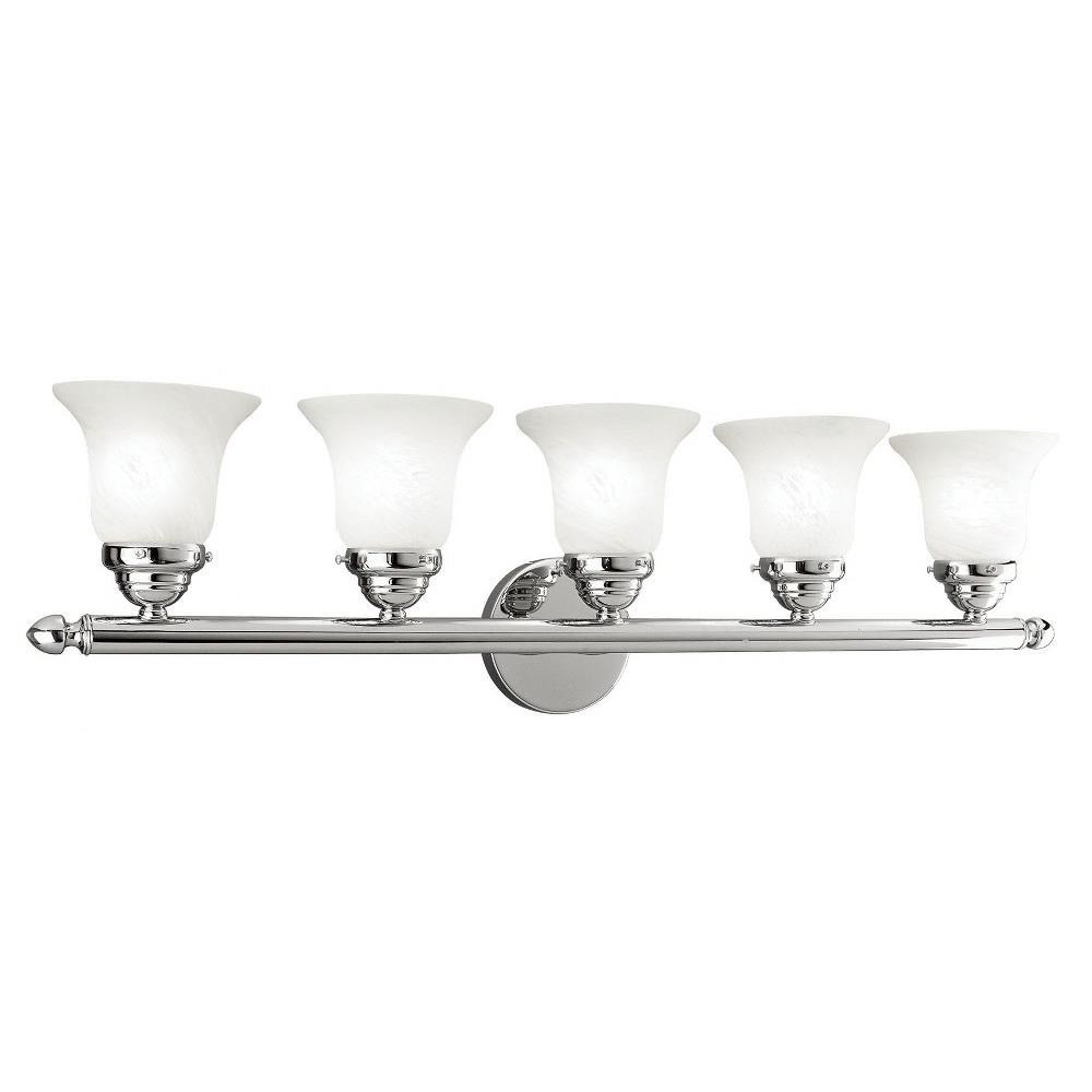 Bailey Street Home 218-BEL-1029653 Langham Side - 5 Light Bathroom Light in Traditional Style - 32 Inches wide by 8 Inches high