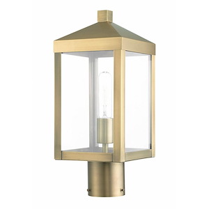 Rothwell Bridge - 1 Light Outdoor Post Top Lantern in Mid Century Modern Style - 6.25 Inches wide by 15.25 Inches high - 1122236
