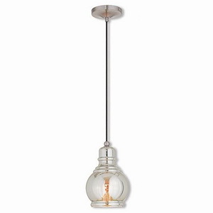 Borough Village - 1 Light Mini Pendant in Coastal Style - 6.25 Inches wide by 11.5 Inches high - 1269336