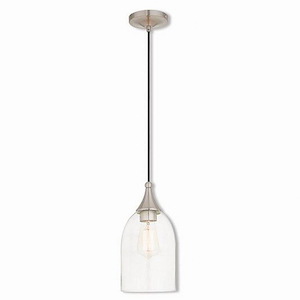 Borough Village - 1 Light Mini Pendant in Coastal Style - 6.25 Inches wide by 13.5 Inches high - 1269435