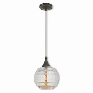 Borough Village - 1 Light Mini Pendant in Coastal Style - 8.75 Inches wide by 12.5 Inches high - 1269172